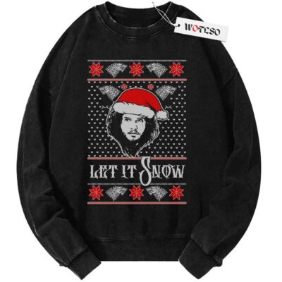 Let It Snow Sweater, Game of Thrones Sweater, Christmas Sweater, Vintage Sweater, Christmas Movie Christmas Sweater