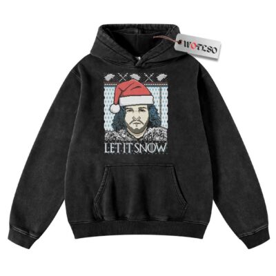 Let It Snow Hoodie, Game of Thrones Hoodie, Christmas Hoodie, Vintage Hoodie, Christmas Movie Christmas Hoodie