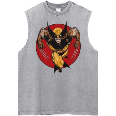 Wolverine X-Men Marvel Comics Streetwear Vintage Unisex Tank Top