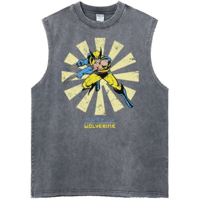 Wolverine X-Men Marvel Comics Streetwear Vintage Unisex Tank Top