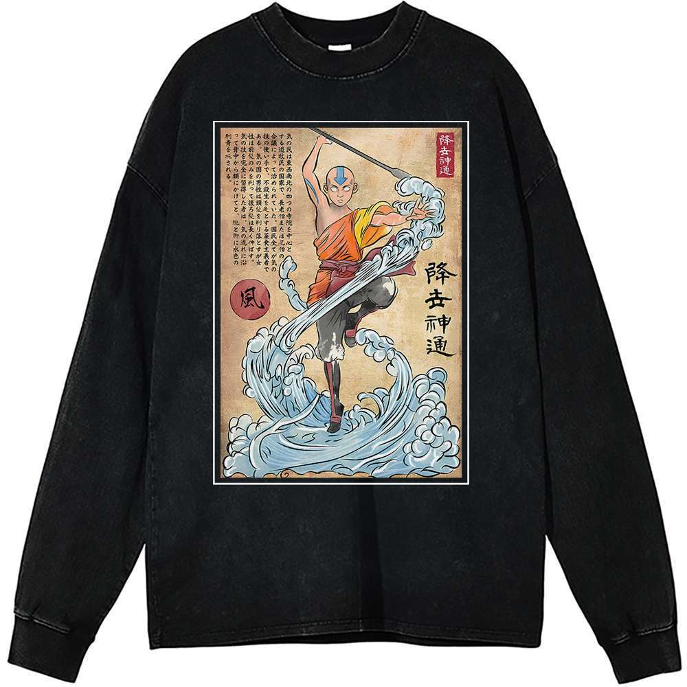 Aang Long Sleeve, Avatar the Last Airbender Long Sleeve, Animated Long Sleeve, Vintage Long Sleeve Tee