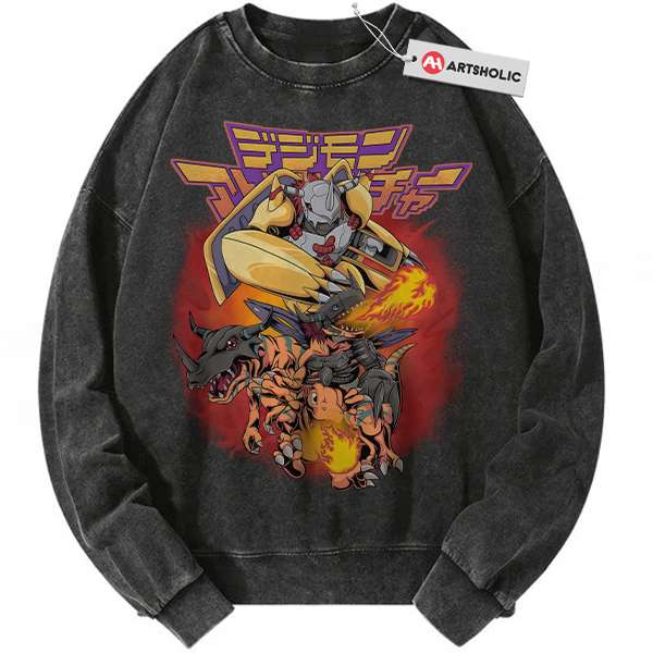 Agumon Sweatshirt, WarGreymon Sweatshirt, Digimon Adventure Sweatshirt, Anime Sweatshirt, Vintage Sweatshirt