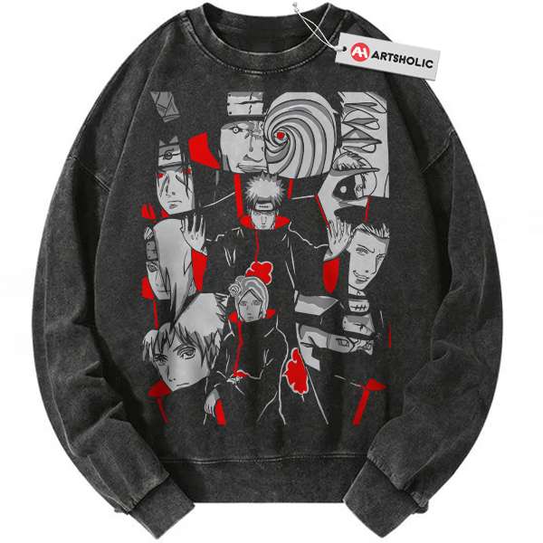 Akatsuki Sweatshirt, Naruto Sweatshirt, Anime Sweatshirt, Vintage Sweater