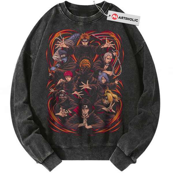 Akatsuki Sweatshirt, Naruto Sweatshirt, Anime Sweatshirt, Vintage Sweatshirt