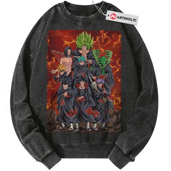 Akatsuki x Dragon Ball Sweatshirt, DBZ Sweatshirt, Anime Sweatshirt, Vintage Sweater