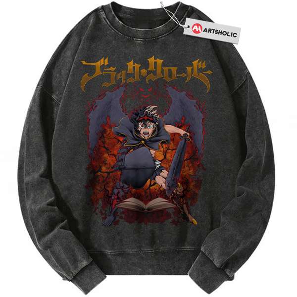 Asta Sweatshirt, Black Clover Sweatshirt, Anime Sweatshirt, Vintage Sweatshirt