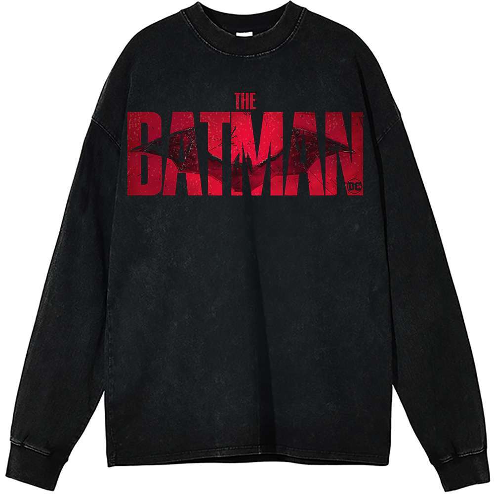 Batman Long Sleeve, DC Comics Long Sleeve, Vintage Long Sleeve Tee