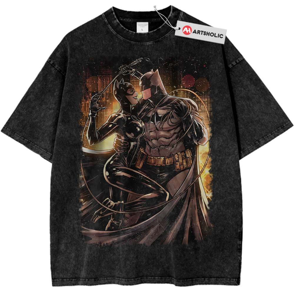 Batman vs Catwoman Shirt, DC Comics Shirt, Vintage T-Shirt