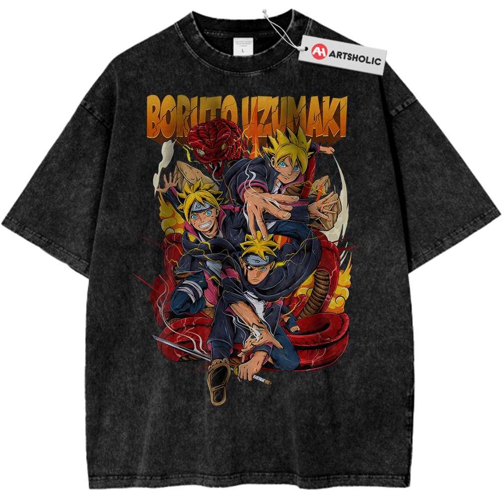 Boruto Uzumaki Shirt, Naruto Shirt, Anime Shirt, Vintage Tee