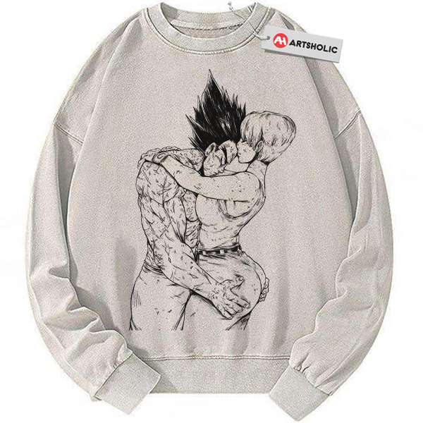 Bulma vs Vegeta Sweatshirt, Dragon Ball Z Sweatshirt, DBZ Sweatshirt, Anime Sweatshirt, Vintage Sweater