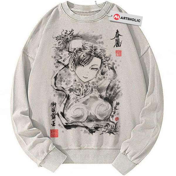 Chun-Li Sweatshirt, Street Fighter Sweatshirt, Game Sweatshirt, Vintage Sweater