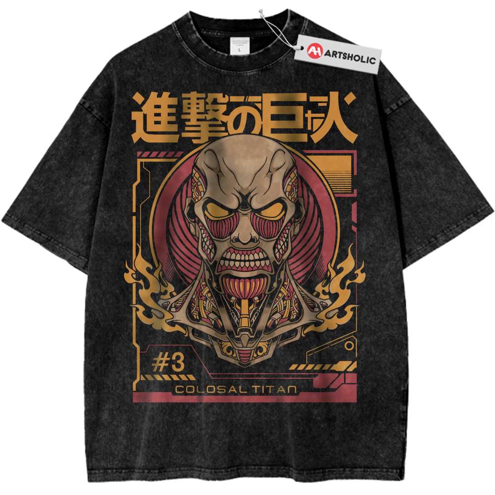 Colossal Titan Shirt, Attack On Titan Shirt, AOT Shirt, Anime Shirt, Vintage T-Shirt