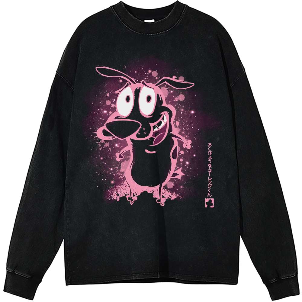 Courage the Cowardly Dog Long Sleeve, Animated Long Sleeve, Vintage Long Sleeve Tee