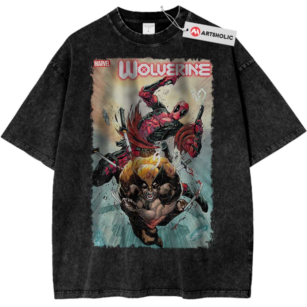 Deadpool Shirt, Wolverine Shirt, Marvel Comics Shirt, Vintage T-Shirt