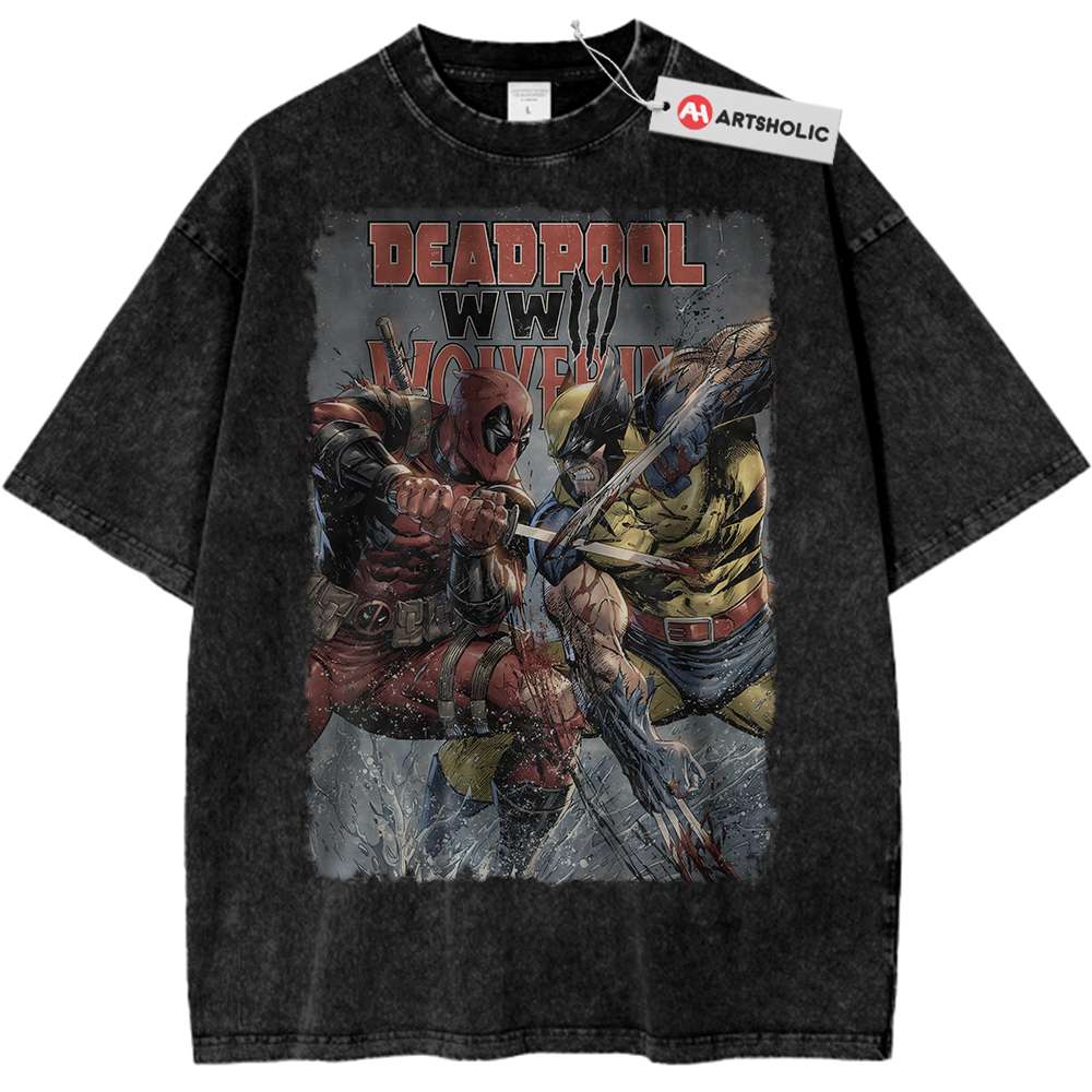 Deadpool Shirt, Wolverine Shirt, Marvel Comics Shirt, Vintage Tee