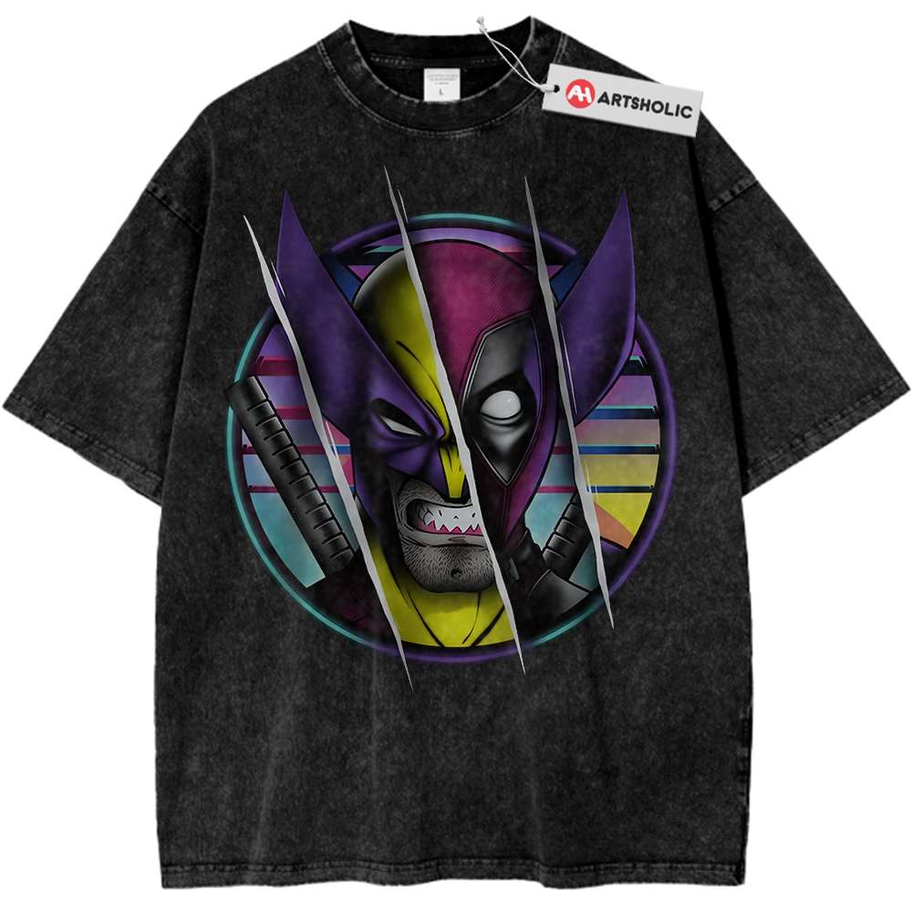 Deadpool vs Wolverine Shirt, Marvel Comics Shirt, Vintage T-Shirt