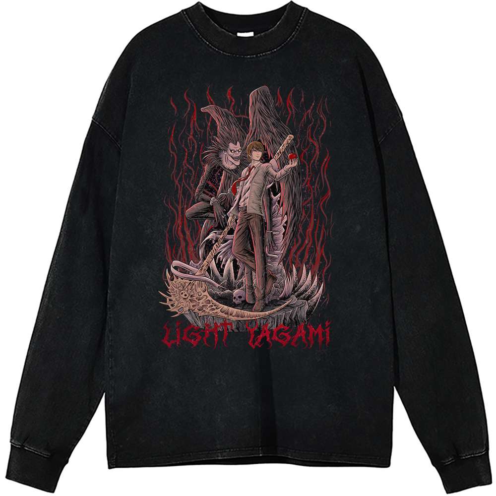 Death Note Long Sleeve, Light Yagami Long Sleeve, Ryuk Long Sleeve, Anime Long Sleeve, Vintage Long Sleeve Tee