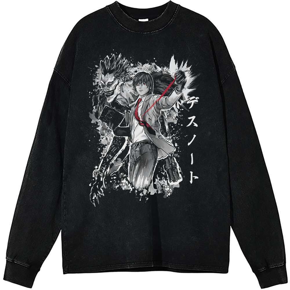 Death Note Long Sleeve, Light Yagami Long Sleeve, Ryuk Long Sleeve, Anime Long Sleeve, Vintage Long Sleeve Tee