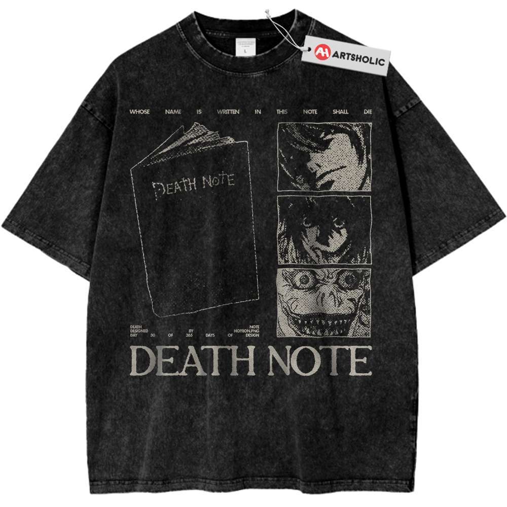 Death Note Shirt, Anime Shirt, Vintage Tee