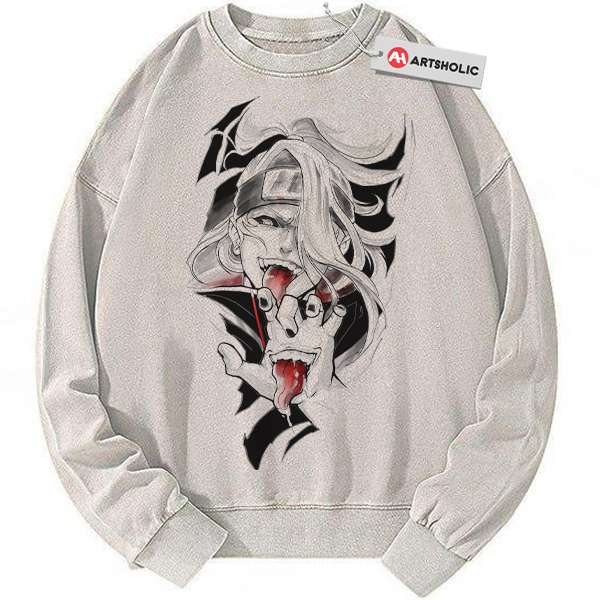 Deidara Sweatshirt, Naruto Sweatshirt, Anime Sweatshirt, Vintage Sweater