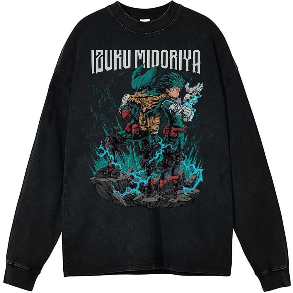 Deku Long Sleeve, Izuku Midoriya Long Sleeve, My Hero Academia Long Sleeve, Anime Long Sleeve, Vintage Long Sleeve Tee