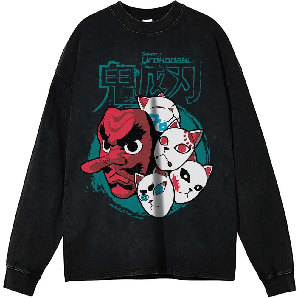 Demon Slayer Long Sleeve, Anime Long Sleeve, Vintage Long Sleeve Tee