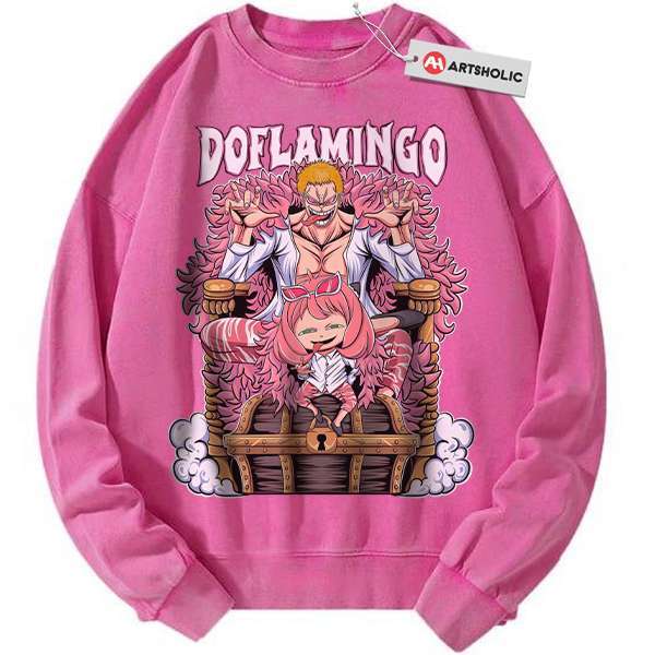 Doflamingo Sweatshirt, One Piece Sweatshirt, Anya Forger Sweatshirt, Spy x Family Sweatshirt, Anime Sweatshirt, Vintage Sweater