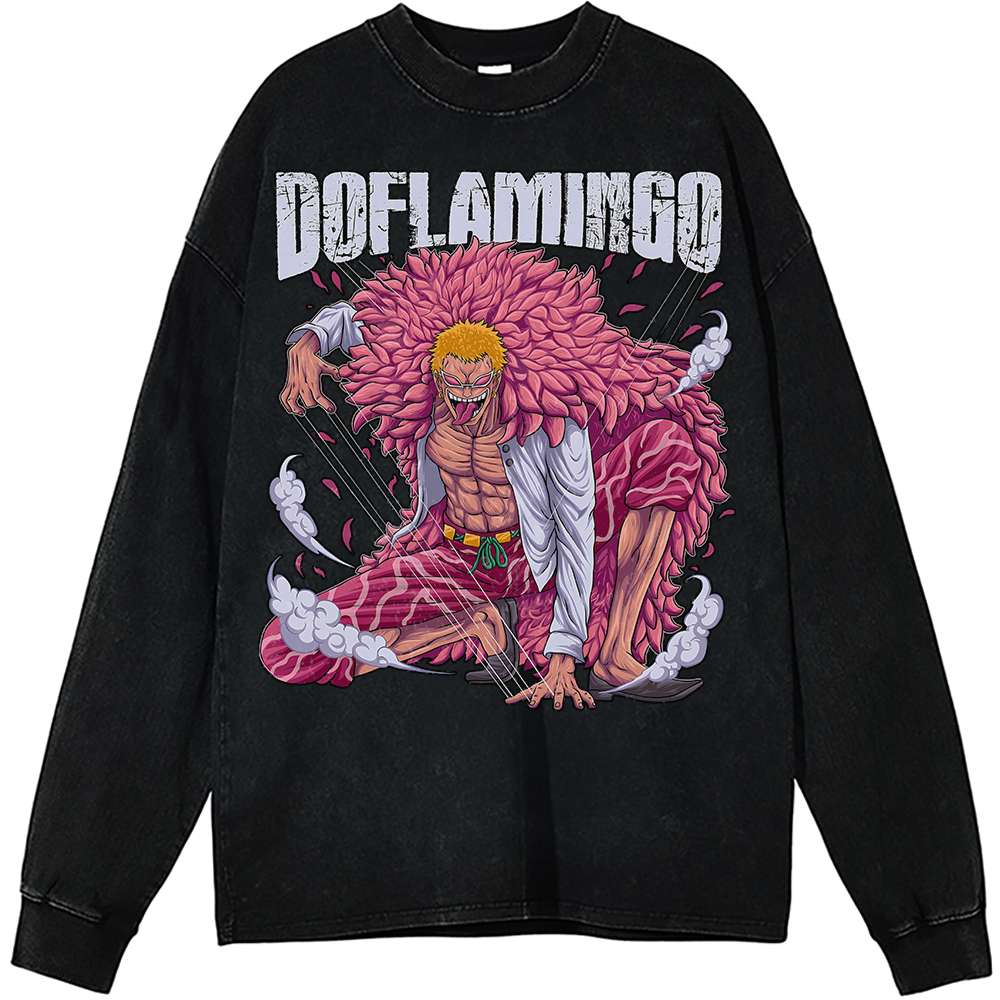 Donquixote Doflamingo Long Sleeve, One Piece Long Sleeve, Anime Long Sleeve, Vintage Long Sleeve Tee