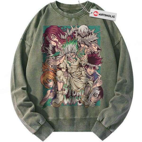 Dr Stone Sweatshirt, Anime Sweatshirt, Vintage Sweater