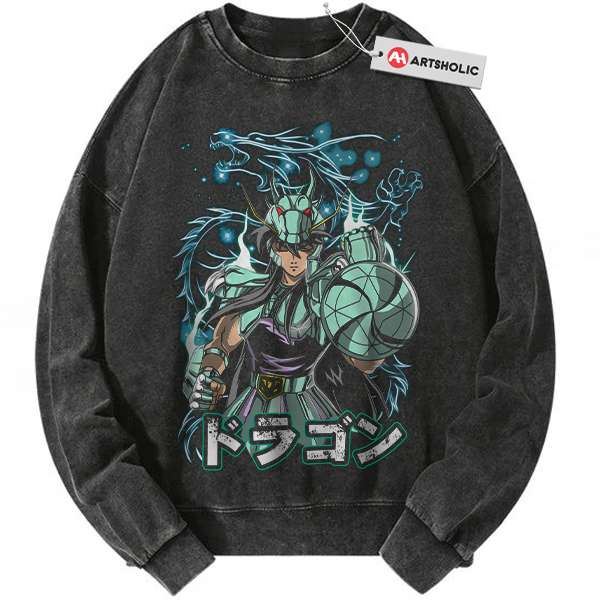 Dragon Shiryu Sweatshirt, Saint Seiya Sweatshirt, Anime Sweatshirt, Vintage Sweater