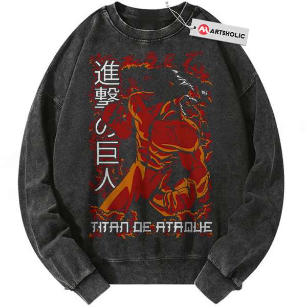 Eren Yeager Sweatshirt, Attack On Titan Sweatshirt, AOT Sweatshirt, Anime Sweatshirt, Vintage Sweater