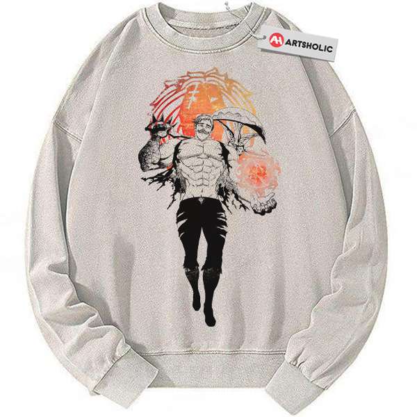 Escanor Sweatshirt, Seven Deadly Sins Sweatshirt, Anime Sweatshirt, Vintage Sweater