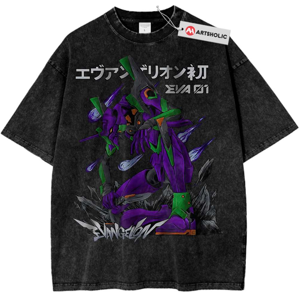 Eva-01 Shirt, Neon Genesis Evangelion Shirt, Anime Shirt, Vintage Tee