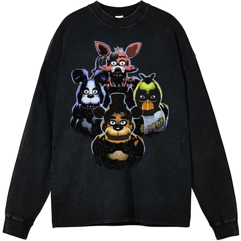 Five Nights at Freddy's Long Sleeve, Game Long Sleeve, Vintage Long Sleeve Tee