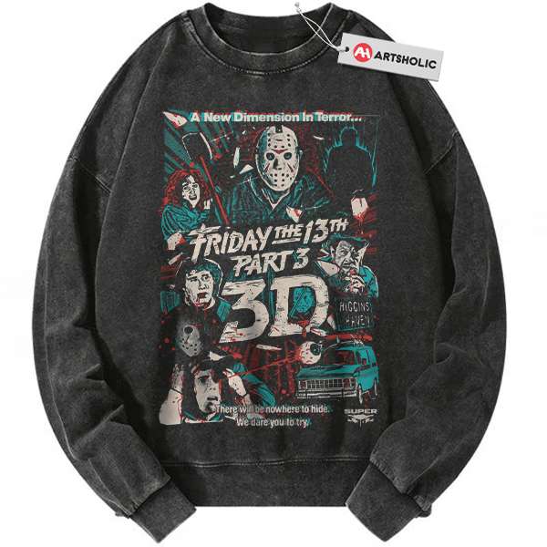 Friday the 13th Sweatshirt, Halloween Sweatshirt, Horror Sweatshirt, Vintage Sweater