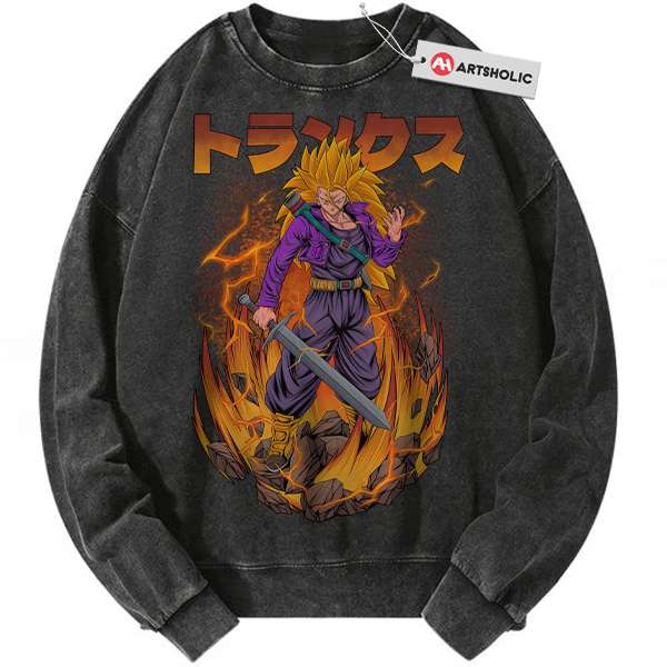 Future Trunks Sweatshirt, Dragon Ball Z Sweatshirt, DBZ Sweatshirt, Anime Sweatshirt, Vintage Sweatshirt