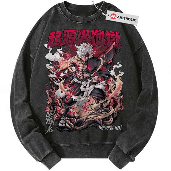 Gabimaru Sweatshirt, Hellâ€™s Paradise Sweatshirt, Anime Sweatshirt, Vintage Sweatshirt