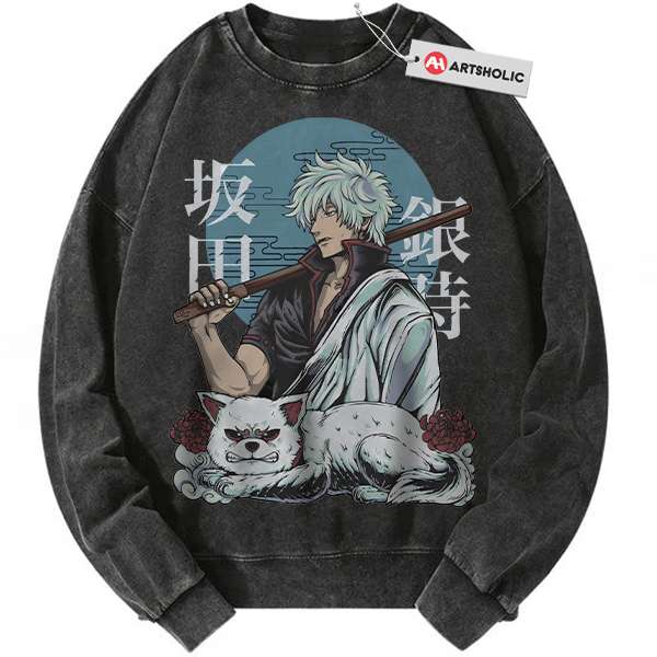 Gintoki Sakata Sweatshirt, Gintama Sweatshirt, Anime Sweatshirt, Vintage Sweater