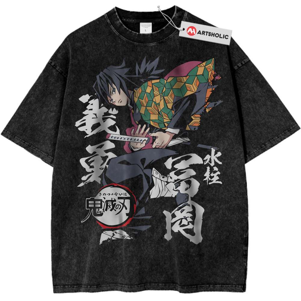 Giyu Tomioka Shirt, Demon Slayer Shirt, Anime Shirt, Vintage T-Shirt