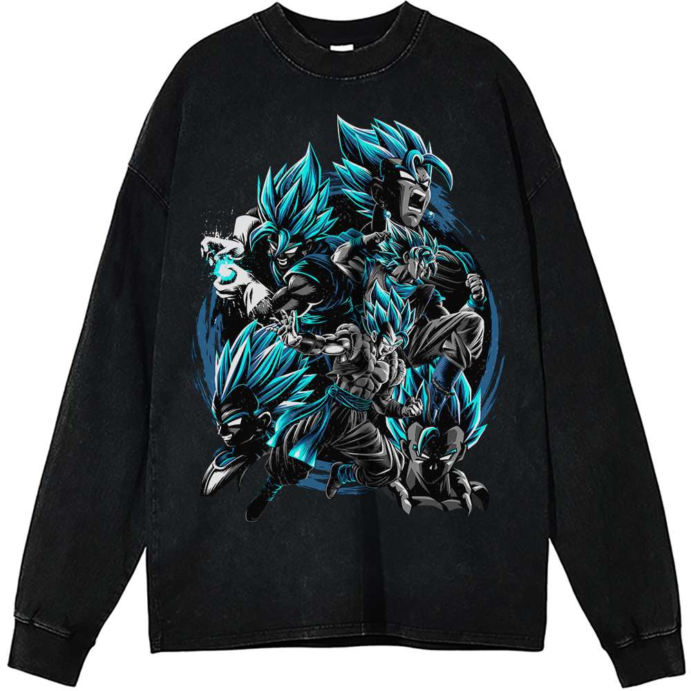 Gogeta Long Sleeve, Dragon Ball Z Long Sleeve, Anime Long Sleeve, Vintage Long Sleeve Tee