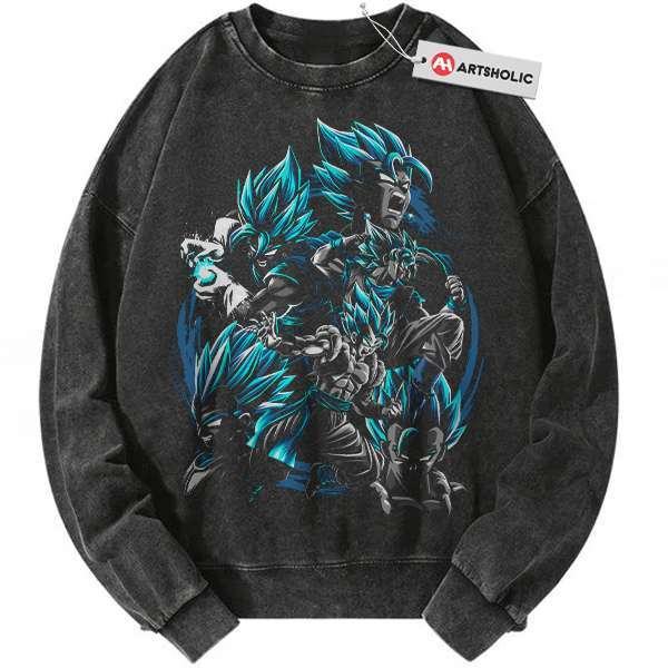 Gogeta Sweatshirt, Dragon Ball Z Sweatshirt, DBZ Sweatshirt, Anime Sweatshirt, Vintage Sweater