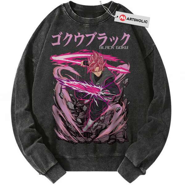 Goku Black Sweatshirt, Dragon Ball Sweatshirt, DBZ Sweatshirt, Anime Sweatshirt, Vintage Sweater