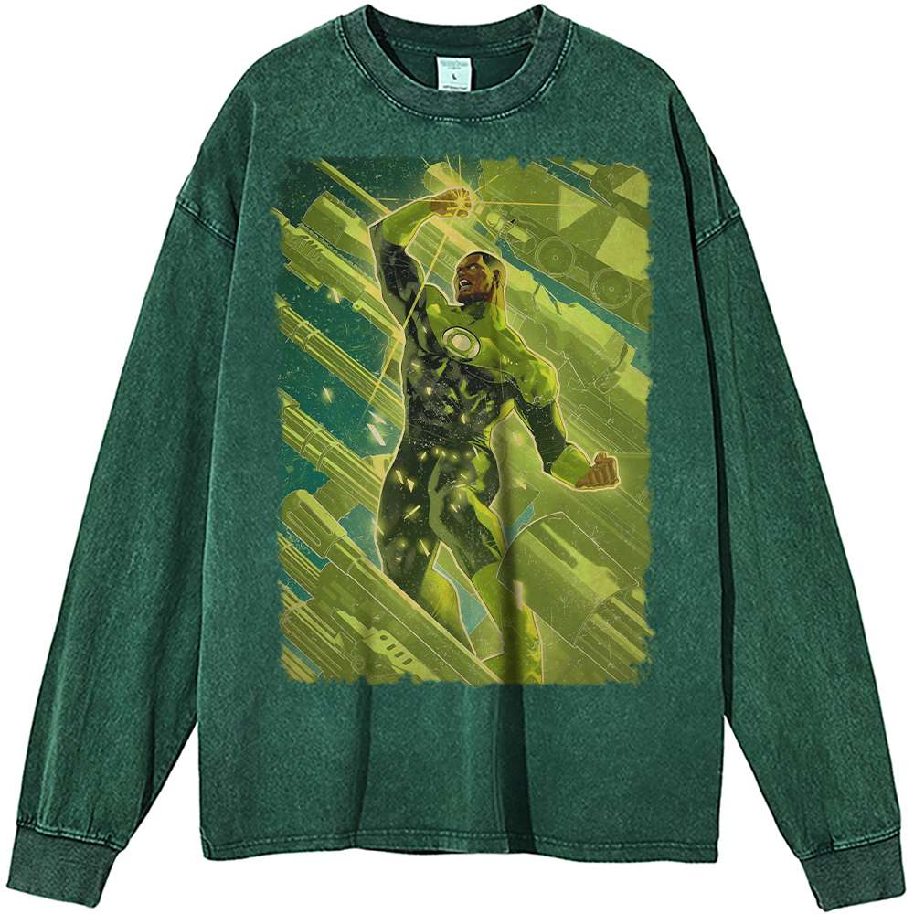 Green Lantern Long Sleeve, DC Comics Long Sleeve, Vintage Long Sleeve Tee