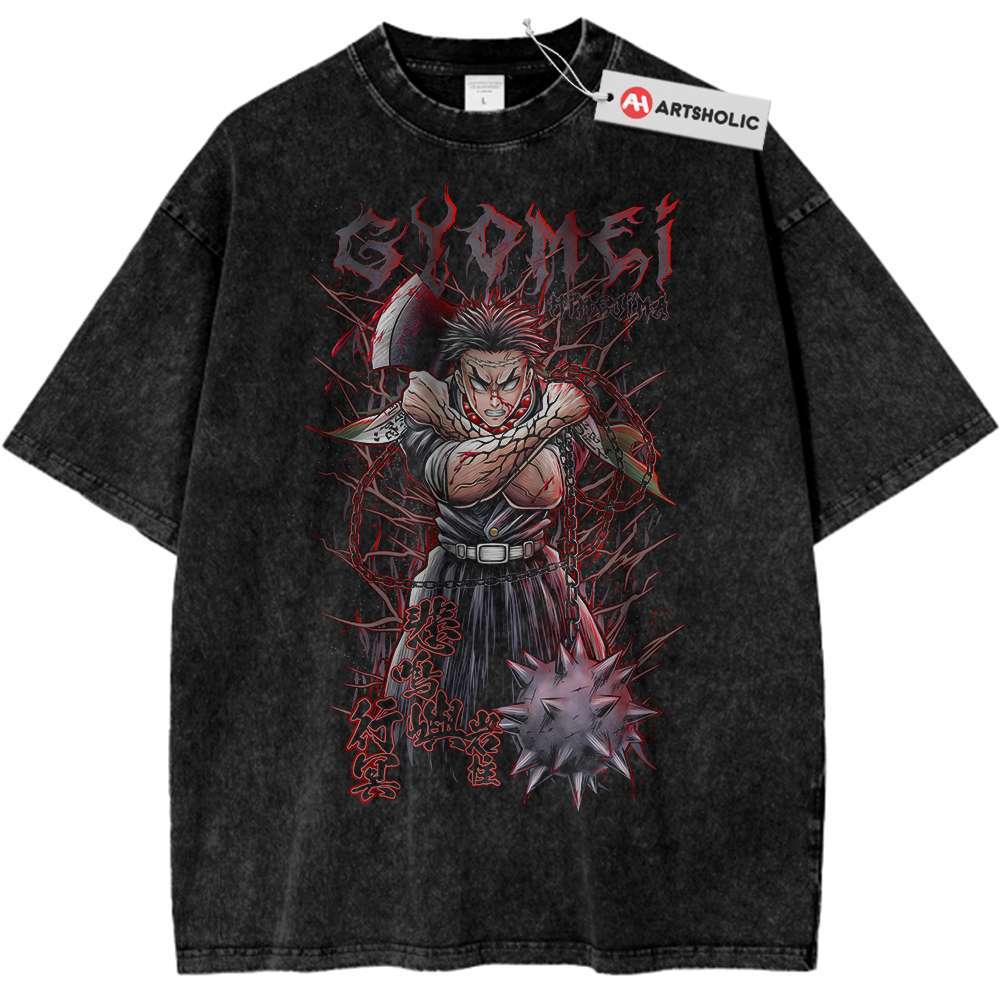 Gyomei Himejima Shirt, Demon Slayer Shirt, Anime Shirt, Vintage T-Shirt