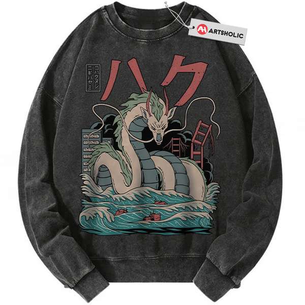 Haku Sweatshirt, Spirited Away Sweatshirt, Studio Ghibli Sweatshirt, Anime Sweatshirt, Vintage Sweater