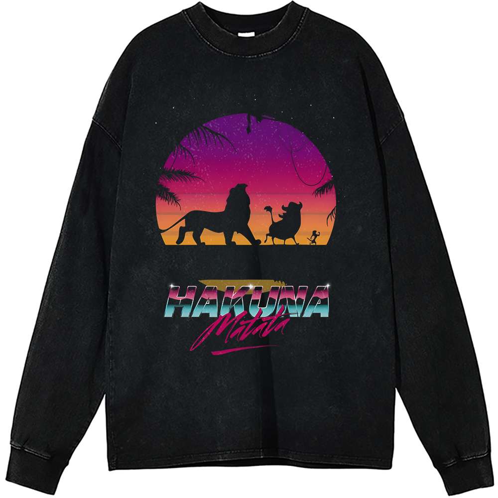 Hakuna Matata Long Sleeve, The Lion King Long Sleeve, Disney Long Sleeve, Animated Long Sleeve, Vintage Long Sleeve Tee