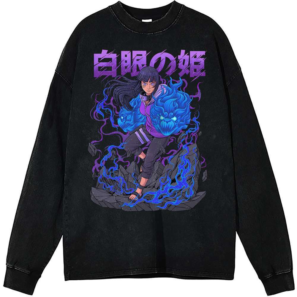 Hinata Hyuga Long Sleeve, Naruto Long Sleeve, Anime Long Sleeve, Vintage Long Sleeve Tee