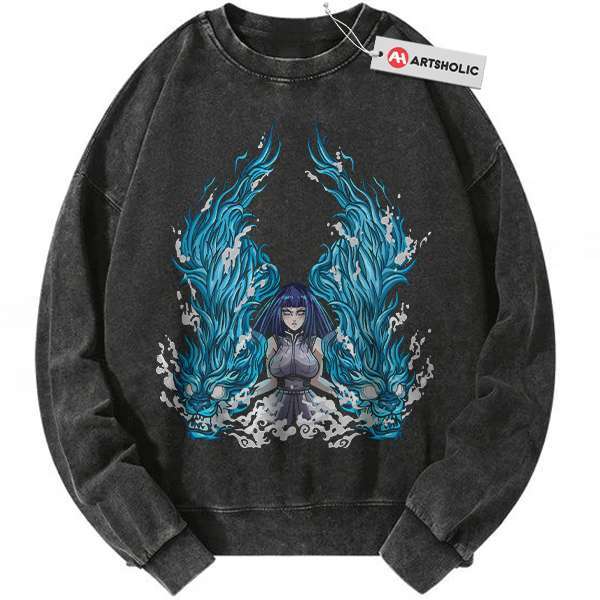 Hinata Hyuga Sweatshirt, Naruto Sweatshirt, Anime Sweatshirt, Vintage Sweater