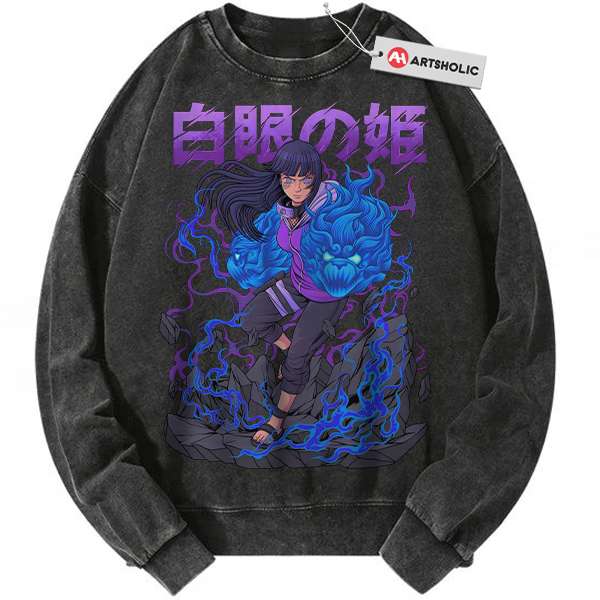 Hinata Hyuga Sweatshirt, Naruto Sweatshirt, Anime Sweatshirt, Vintage Sweatshirt