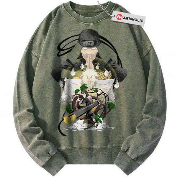 Hiruzen Sarutobi Sweatshirt, Naruto Sweatshirt, Anime Sweatshirt, Vintage Sweater